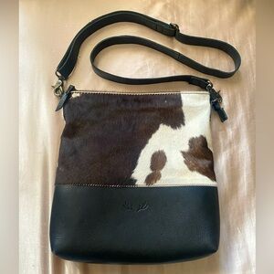 Cowhide Adjustable Crossbody Purse (RANCH JUNKIE)